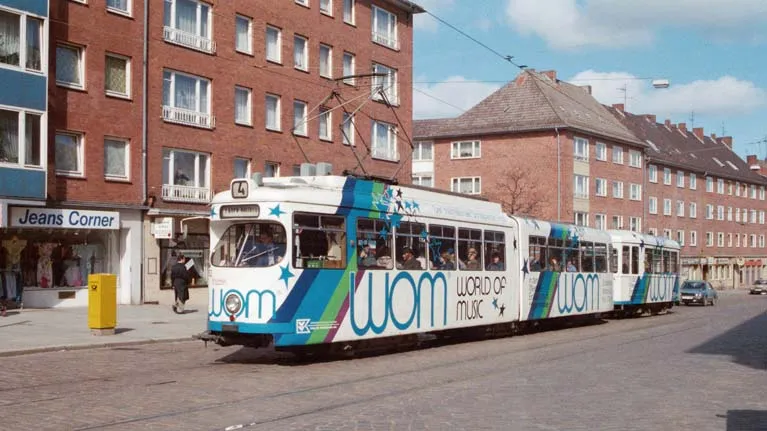 Gelenktriebwagen 262 mit Beiwagen 73